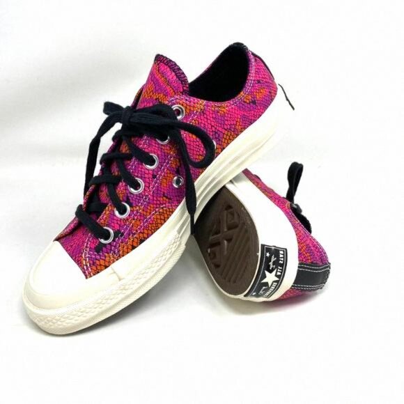 💖MEGA SALE💖Converse Women 570356C CHUCK 70 OX Egret Pink Daze Digital - Picture 7 of 10
